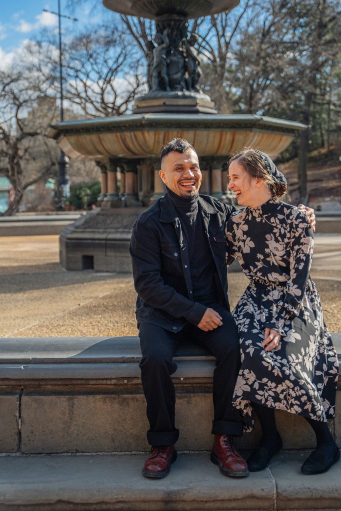 Alex and Bri during their engagement session — photograph 1