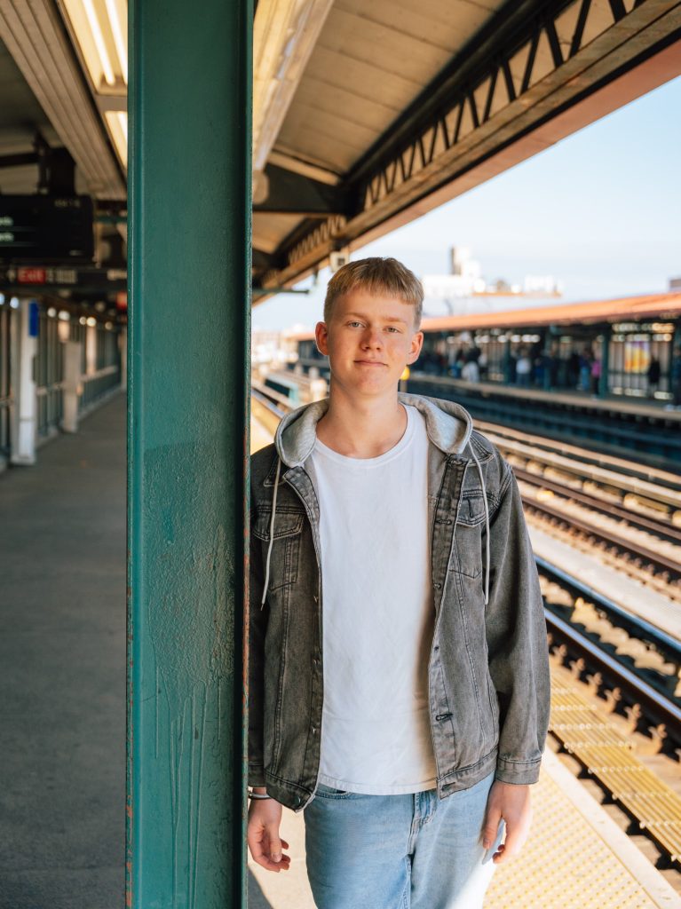 Will during his senior portrait session — photograph 5