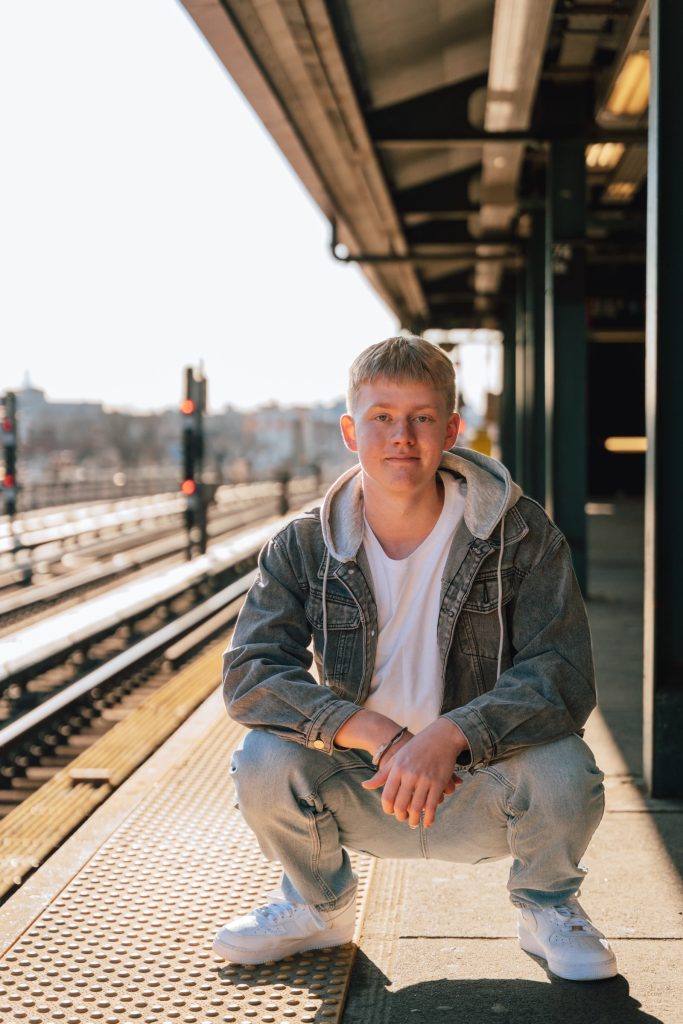 Will during his senior portrait session — photograph 7