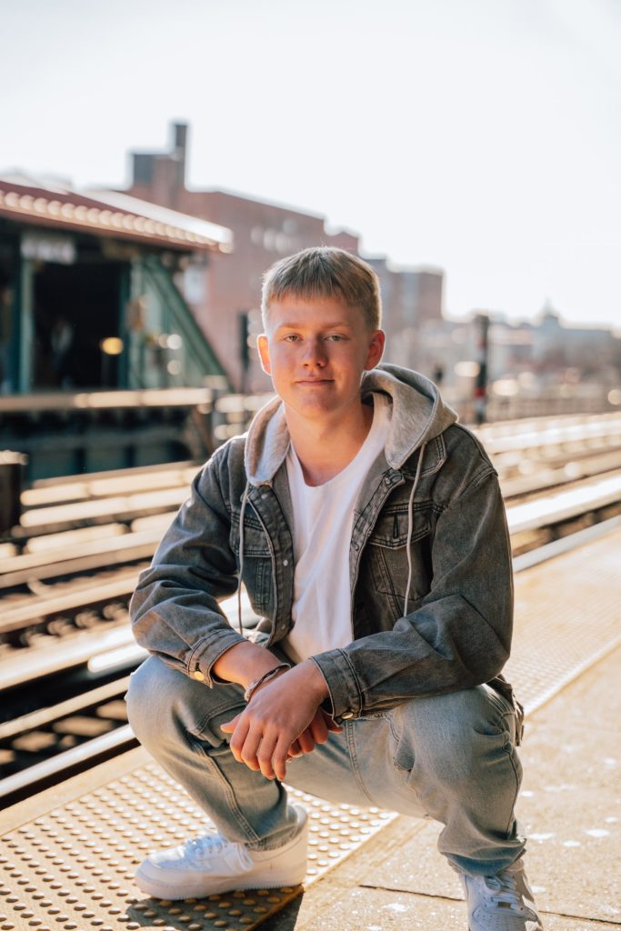 Will during his senior portrait session — photograph 8