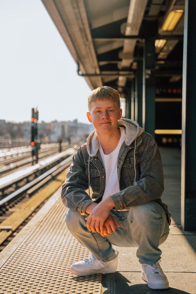 Will during his senior portrait session — photograph 9