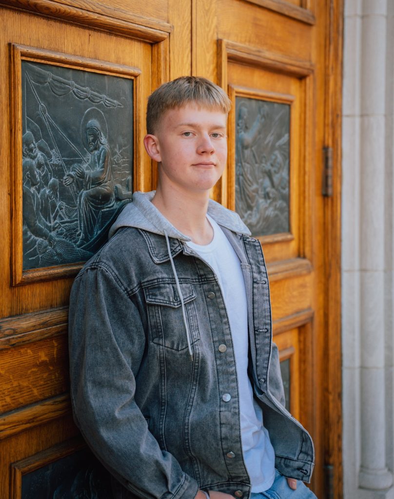 Will during his senior portrait session — photograph 14