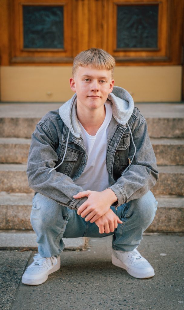 Will during his senior portrait session — photograph 17
