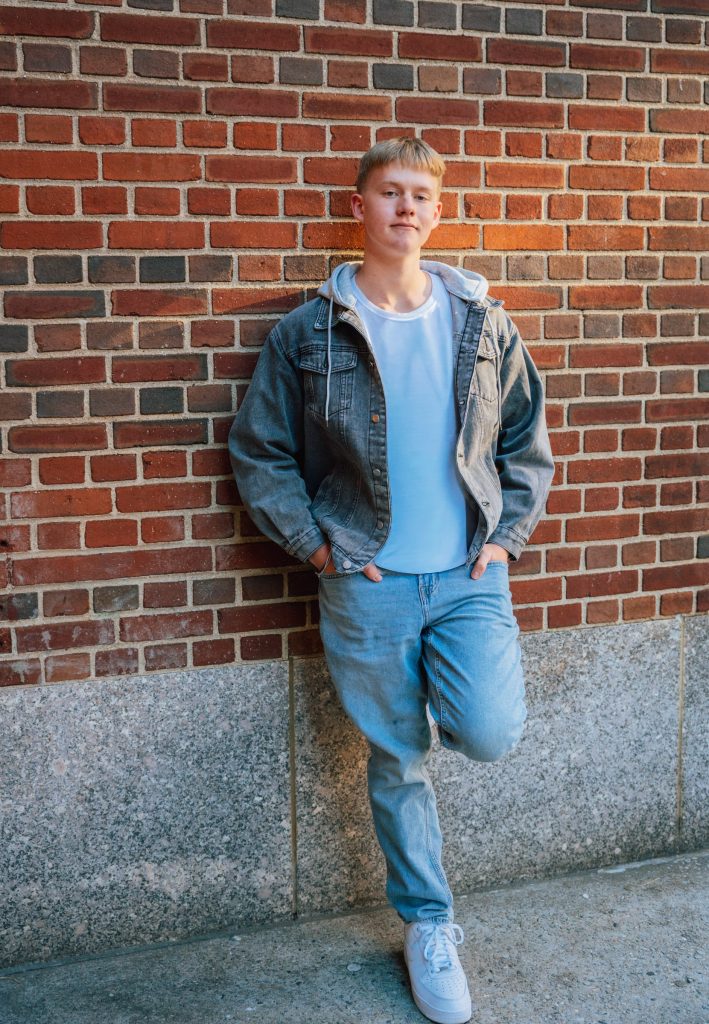 Will during his senior portrait session — photograph 19