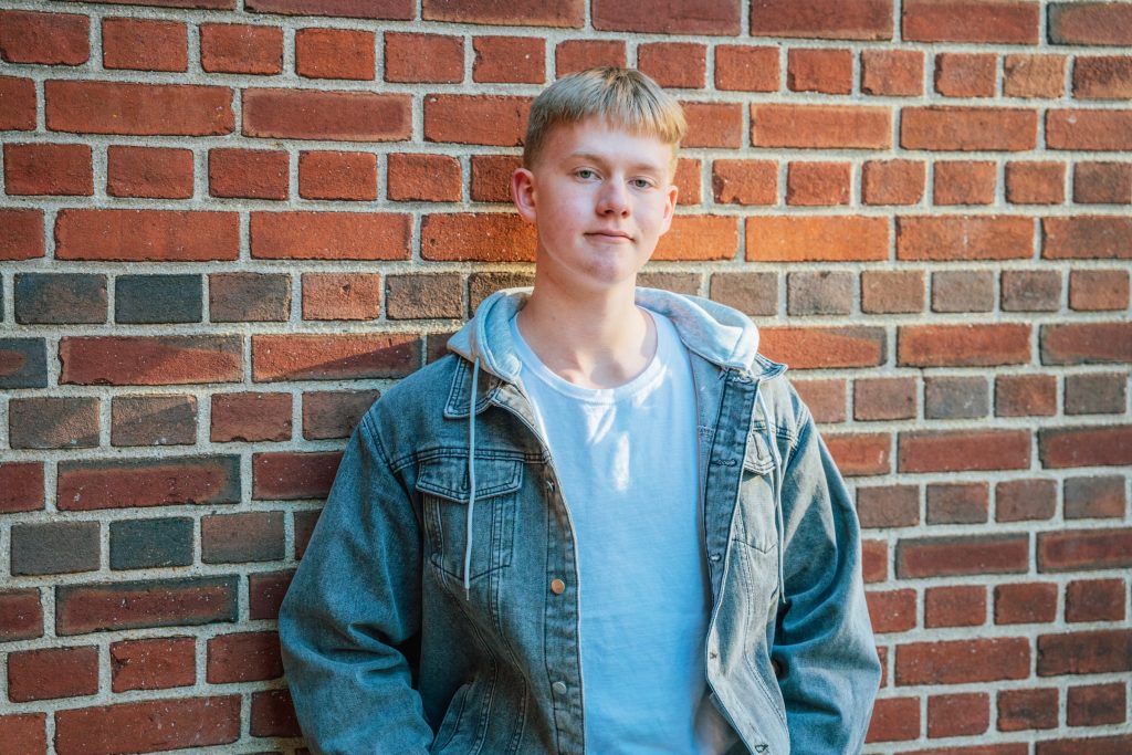 Will during his senior portrait session — photograph 20